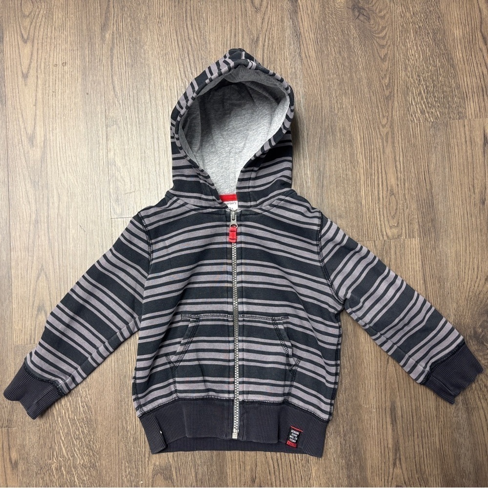 Carter's 3T Hooded Full Zip Striped Hoody, exclt cndtn. 15% off w 2+ bndl